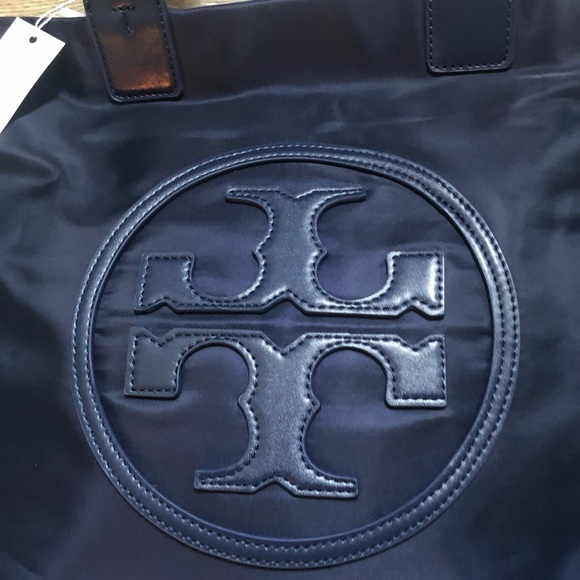 Tory Burch Large Ella Tote in Navy. NWT - Picture 2 of 7